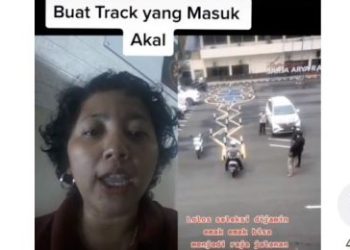 Viral Emak-emak Protes Trek Uji Praktik SIM C Sulit Dilalui, Korlantas Buka Suara