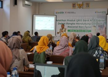 Dukung Gerakan Nasional Non Tunai, Bank NTB Syariah Gelar Pelatihan Produk QRIS