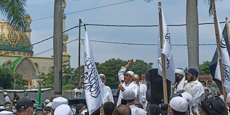 Demo di Kanwil Kemenag NTB, Aliansi Umat Islam NTB Bersatu: Copot Menag Yaqut!&nbsp;