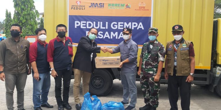 JMSI Gandeng Artha Graha Peduli Bantu Korban Gempa Pasaman&nbsp;