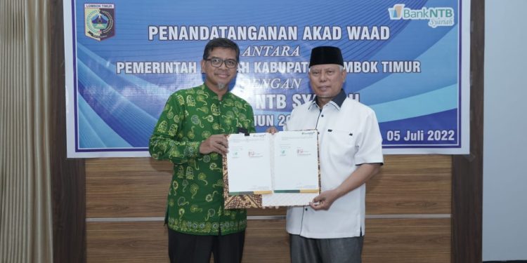 Bank NTB Syariah Berikan Pinjaman kepada Pemkab Lombok Timur