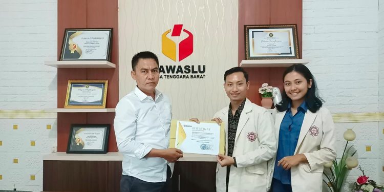 Kawal Pemilu 2024, KMHDI NTB Gelar Audiensi dengan Bawaslu