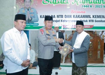 Safari Ramadhan di Masjid Baitul Hamid Kota Bima, Kapolda NTB Ajak Masyarakat Bersinergi Bangun Kamtibmas