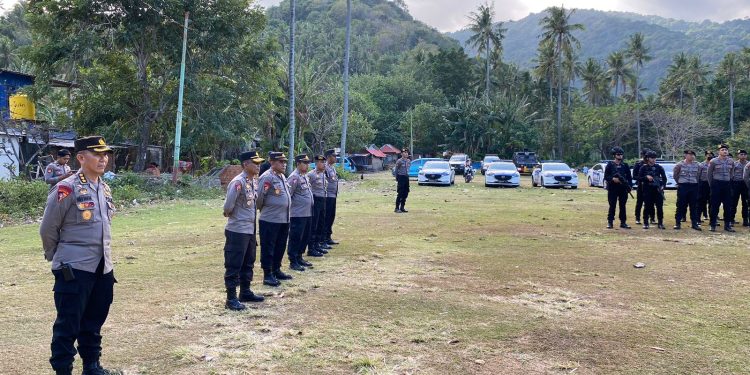 Pastikan Pengamanan HLTF-EI Berjalan Baik, Karoops Polda NTB Cek Personel di Lokasi 
