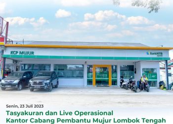 Tasyakuran Bank NTB syariah Cabang Pembantu Mujur Lombok Tengah 