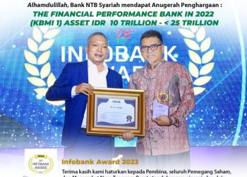 Info Bank Berikan Penghargaan untuk Bank NTB Syariah