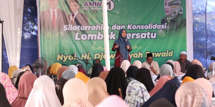 Safari Ke Lombok, Nyai Djuwairiyah Fawaid Ajak Menangkan AMIN