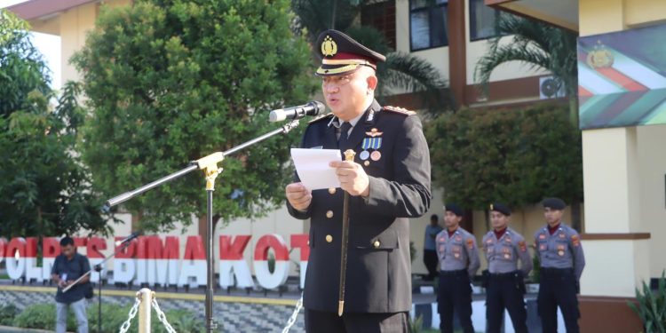Polres Bima Kota Gelar Upacara Peringatan Hari Lahir Pancasila