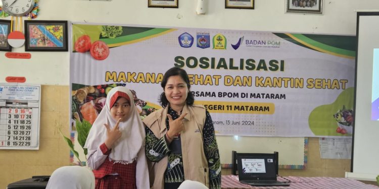 Wujudkan Sekolah Sehat, BBPOM di Mataram Gelar Sosialisasi Keamanan Pangan