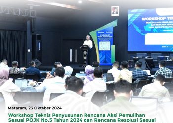Bank NTB Syariah Menggelar Workshop Teknis Penyusunan Rencana Sesuai POJK  Nomor 5 Tahun 2024