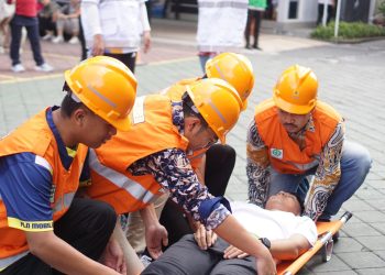 Semangati Jiwa Patriotisme di Hari Pahlawan, PLN NTB Gelar Simulasi Tanggap Bencana
