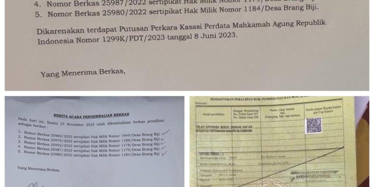 Dugaan Kuat BPN Sumbawa Sarang Mafia Tanah, Berikut Kutipan Pertemuan Sri Marjuni Gaeta dengan Mantan Kepala BPN Sumbawa