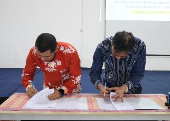 BBPOM Mataram dan Universitas Bumigora Teken MoU, Diteruskan dengan Kuliah Umum tentang Regulasi Produk Pangan