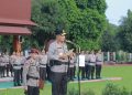 Kapolda NTB Sampaikan Pesan Perjuangan Saat Pimpin Upacara HKN Awal Tahun 2025