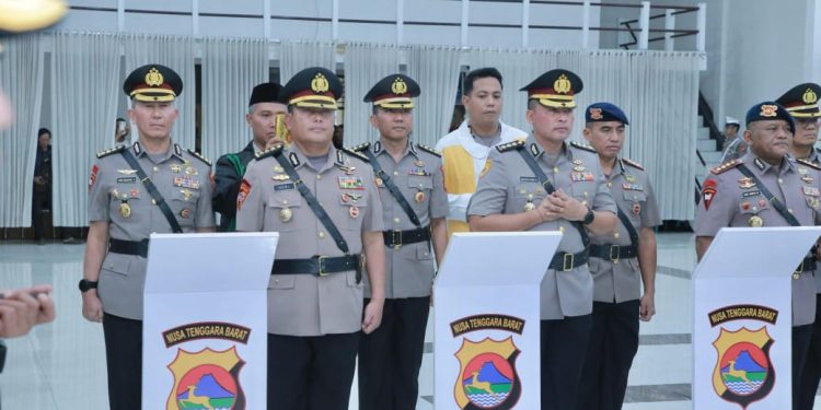 4 PJU dan 6 Kapolres Jajaran Polda NTB Resmi Berganti