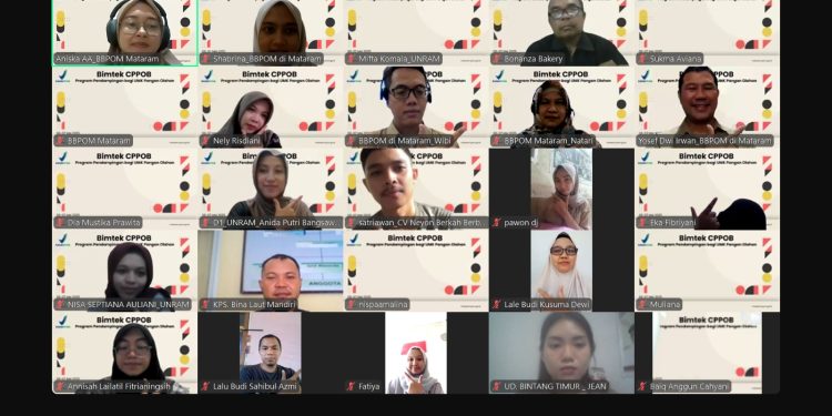 Bimtek IP CPPOB: Jadikan Izin Edar BPOM Sebagai Keunggulan Kompetitif Untuk UMKM NTB yang Berdaya Saing dan Mendunia