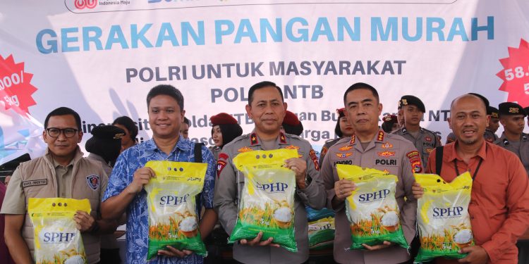 Harga Pangan Naik, Polda NTB dan BULOG Pastikan Stok Murah untuk Warga