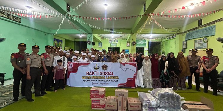 Siswa SIP Angkatan 54 Gelombang II Polda NTB Gelar Bakti Sosial di Tiga Panti Asuhan di Mataram