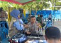Arungi Gelombang, Kapolres Bima AKBP Eko Sutomo S.I.K.,M.I.K., Pimpin Baksos Donor Darah Dalam Rangka HUT Satpolairud Ke- 75