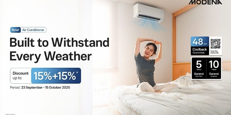 AC MODENA Tahan Lama Anti Karat: Garansi 10 Tahun Kompresor untuk Kesejukan Abadi