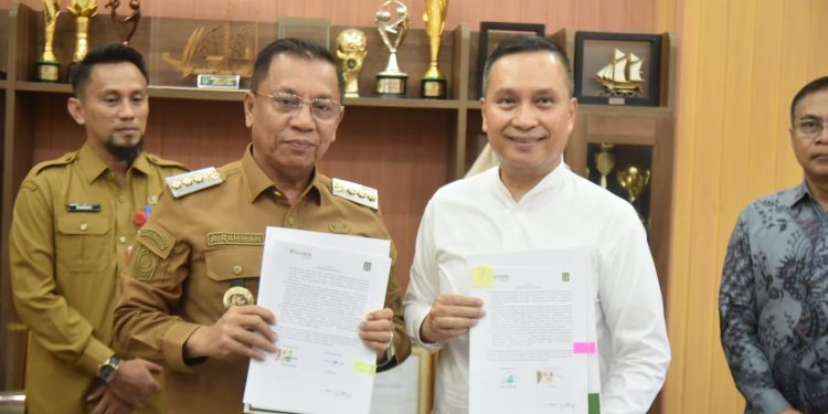 Wali Kota Teken MoU Bersama Bank NTB Syariah, Optimalisasi Pengelolaan Keuangan Berbasis Digital