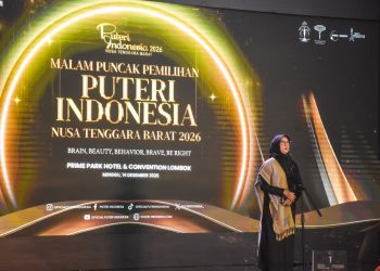 Malam Puncak Putri Indonesia NTB 2026, Bunda Sinta: Cantik Itu Karakter, Bukan Sekadar Fisik